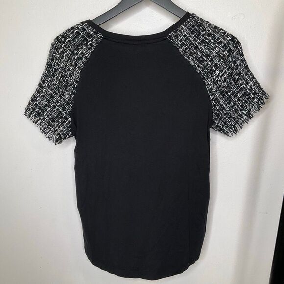 Maje Tiaco Mixed-Media Tee - Picture 4 of 8